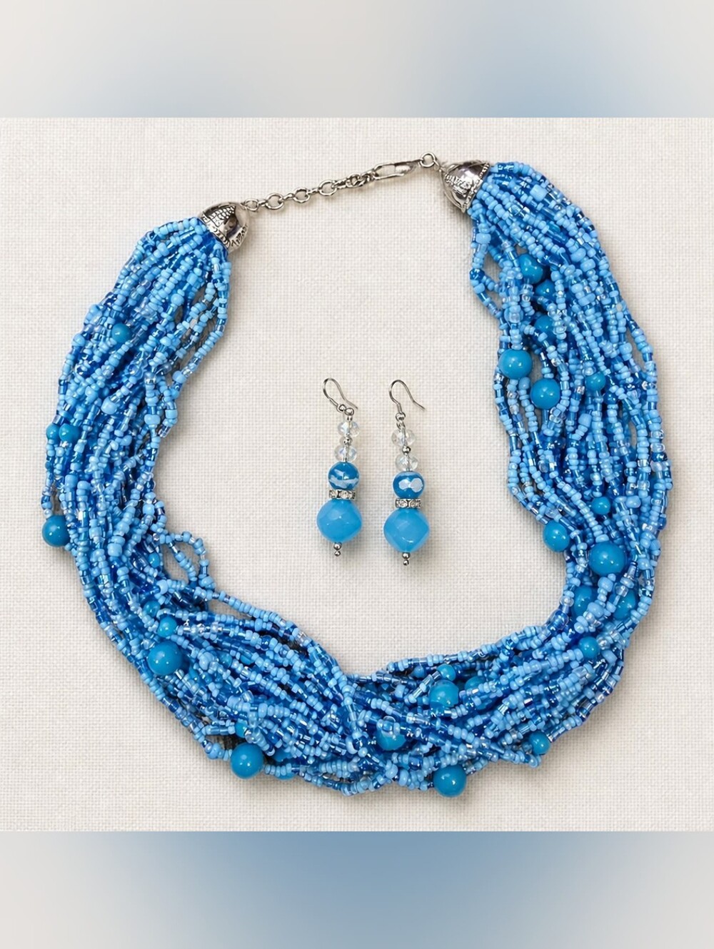 Multi-Strand Costume And Matching Earing Set
